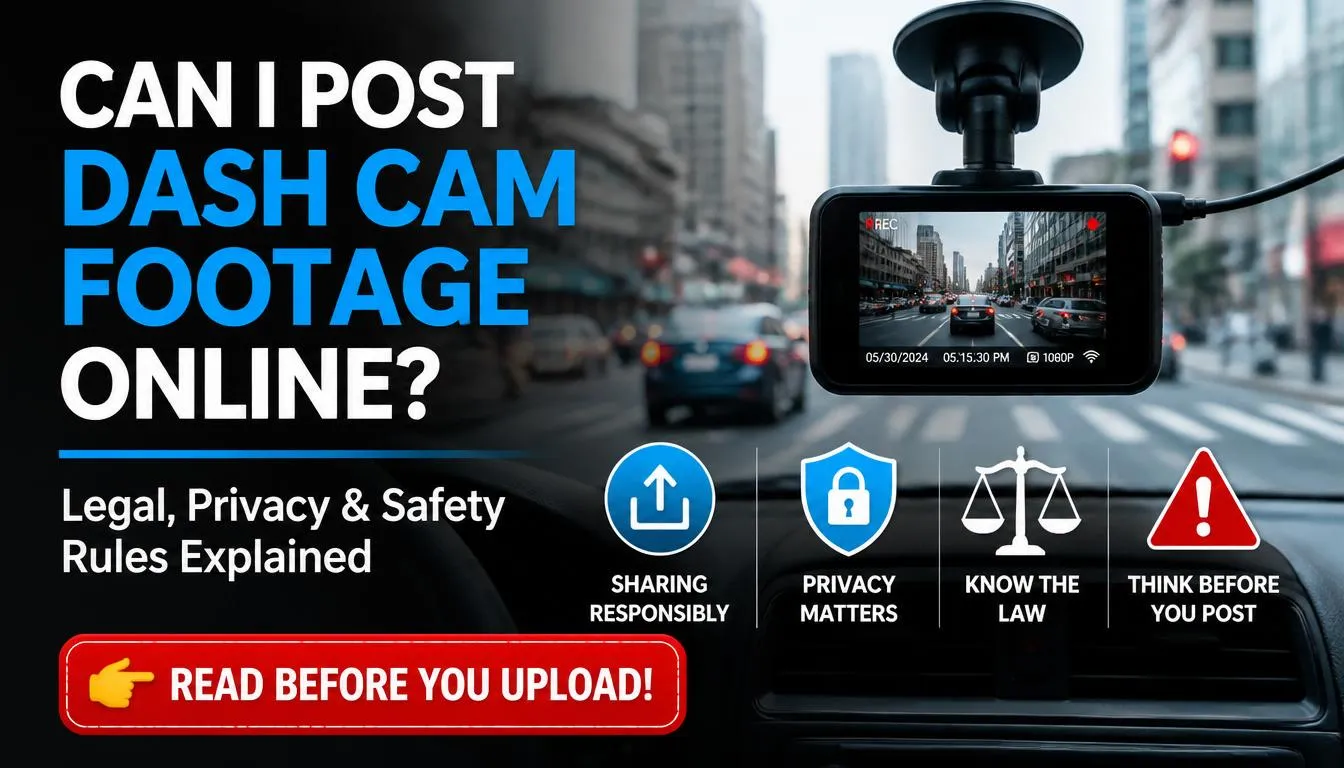 Can I Post Dash Cam Footage Online