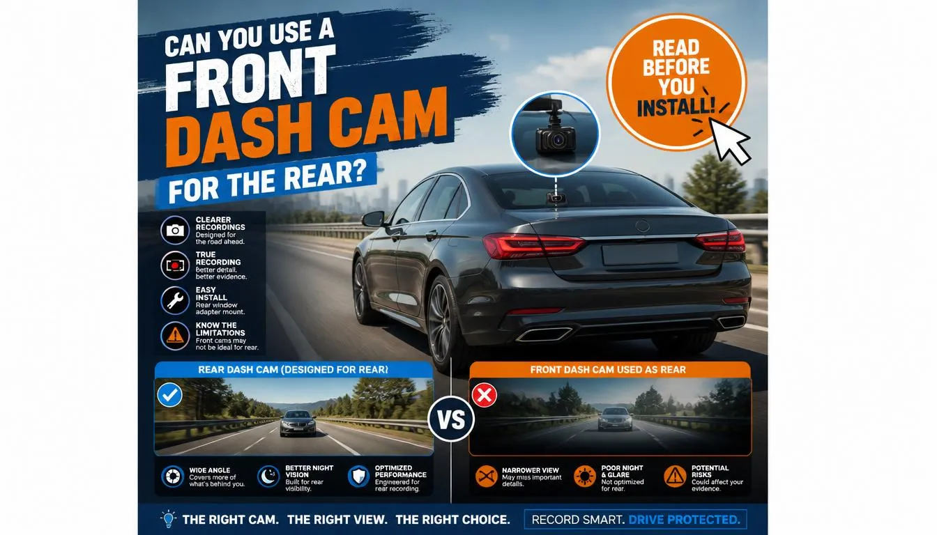 Can I Use Front Dash Cam for Rear