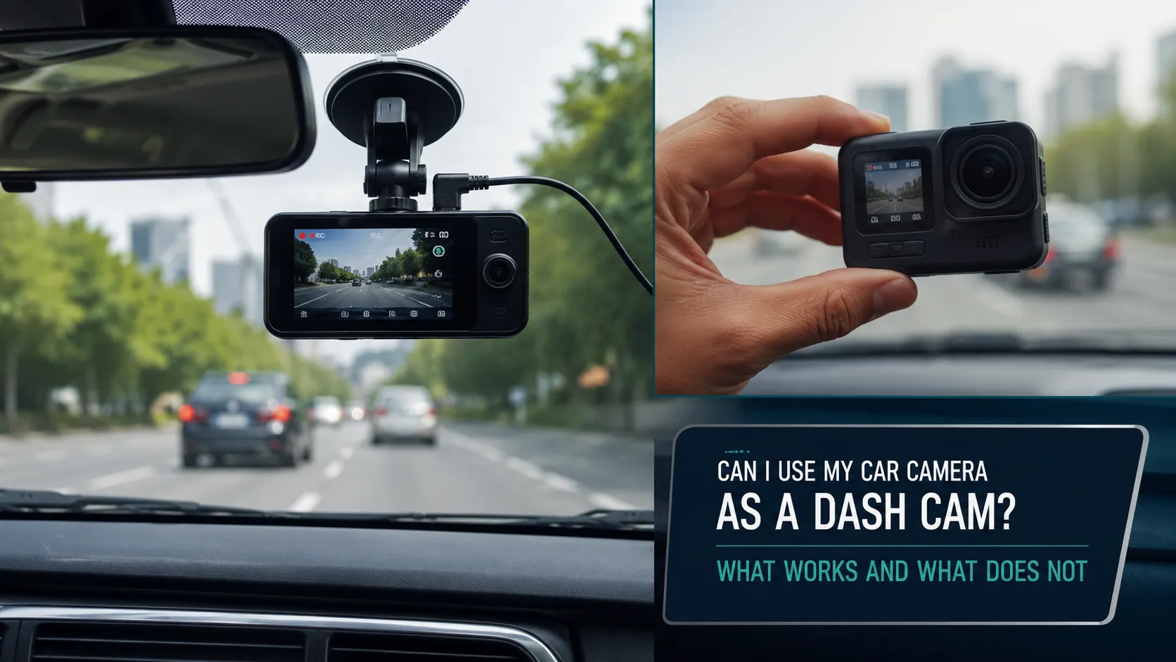 Can I Use My Car Camera as a Dash Cam