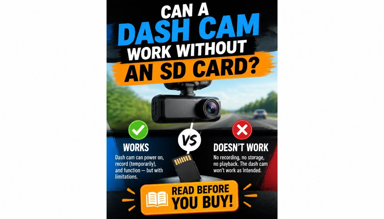 Can I Use a Dash Cam Without an SD Card