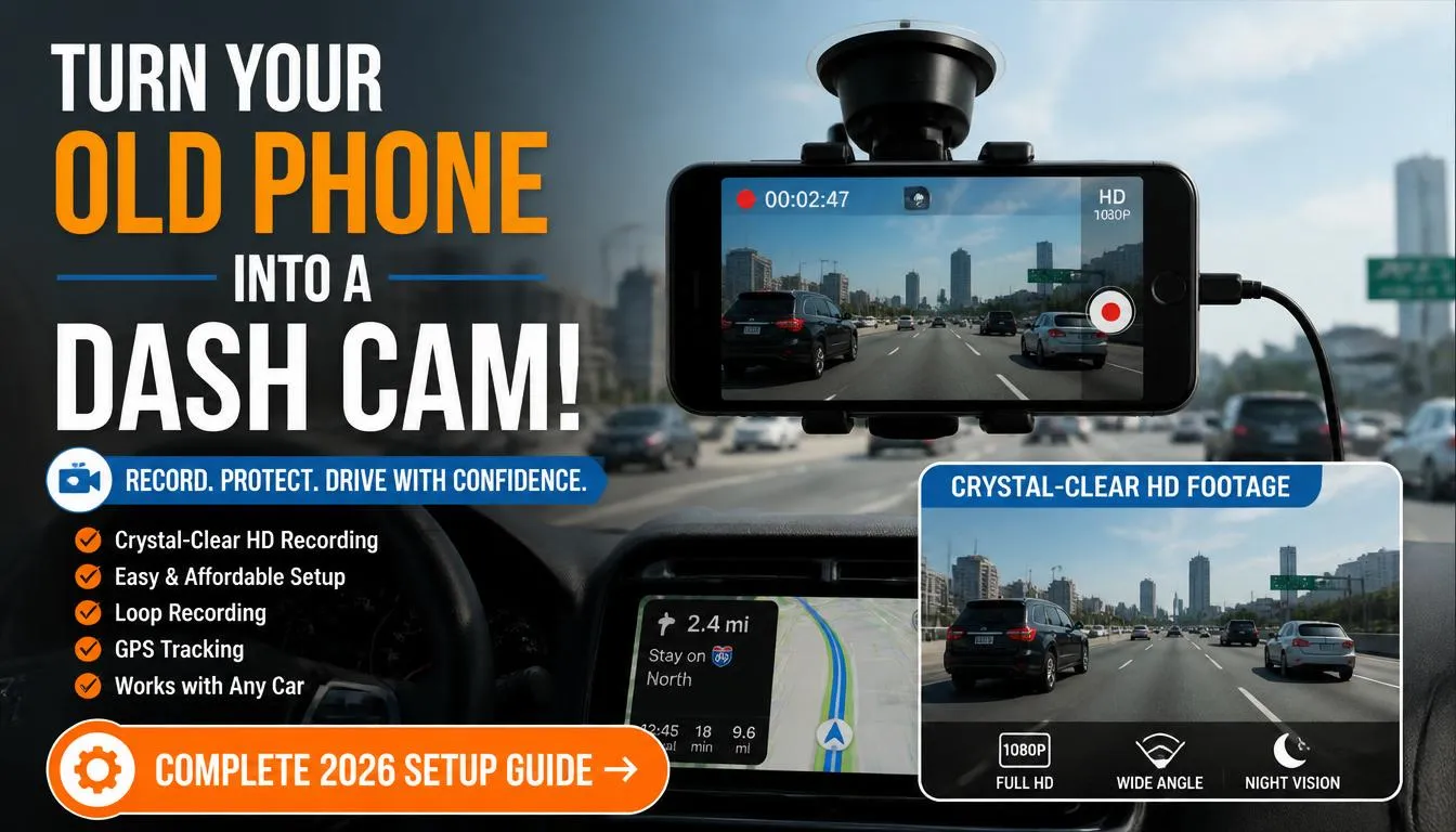 Can I Use an Old Phone as a Dash Cam? Complete Setup Guide (2026)