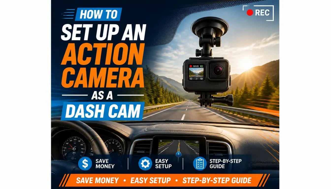 How to Set Up an Action Camera as a Dash Cam