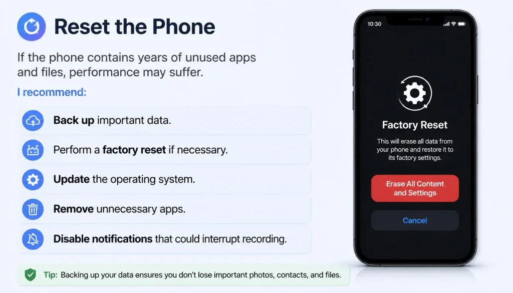 Reset the Phone