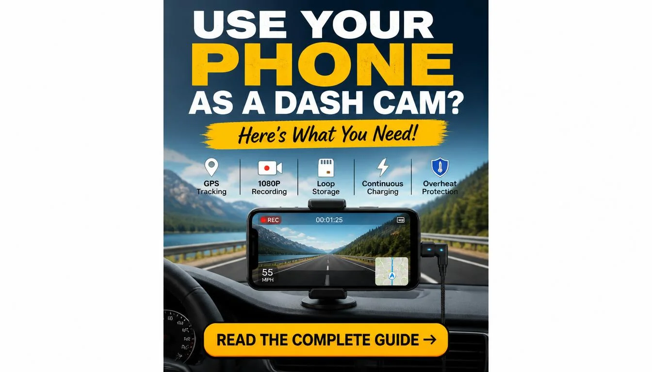 Can You Use Your Phone as a Dash Cam