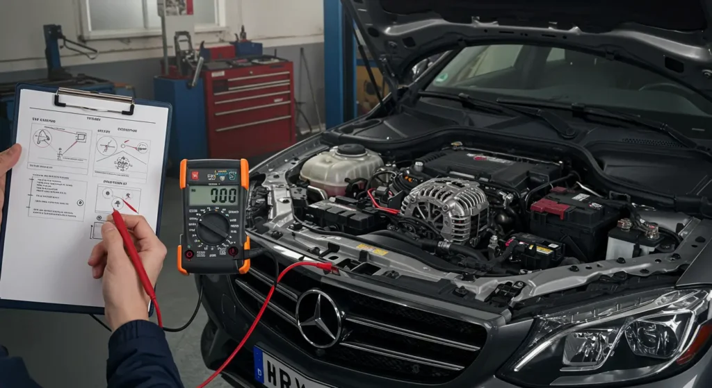 alternator output voltage test