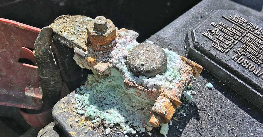 battery ground connection corrosion